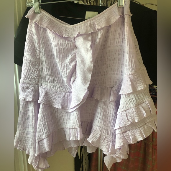 Isabel Marant Geneva Skirt in Lilac FR36 $790 - Picture 6 of 7